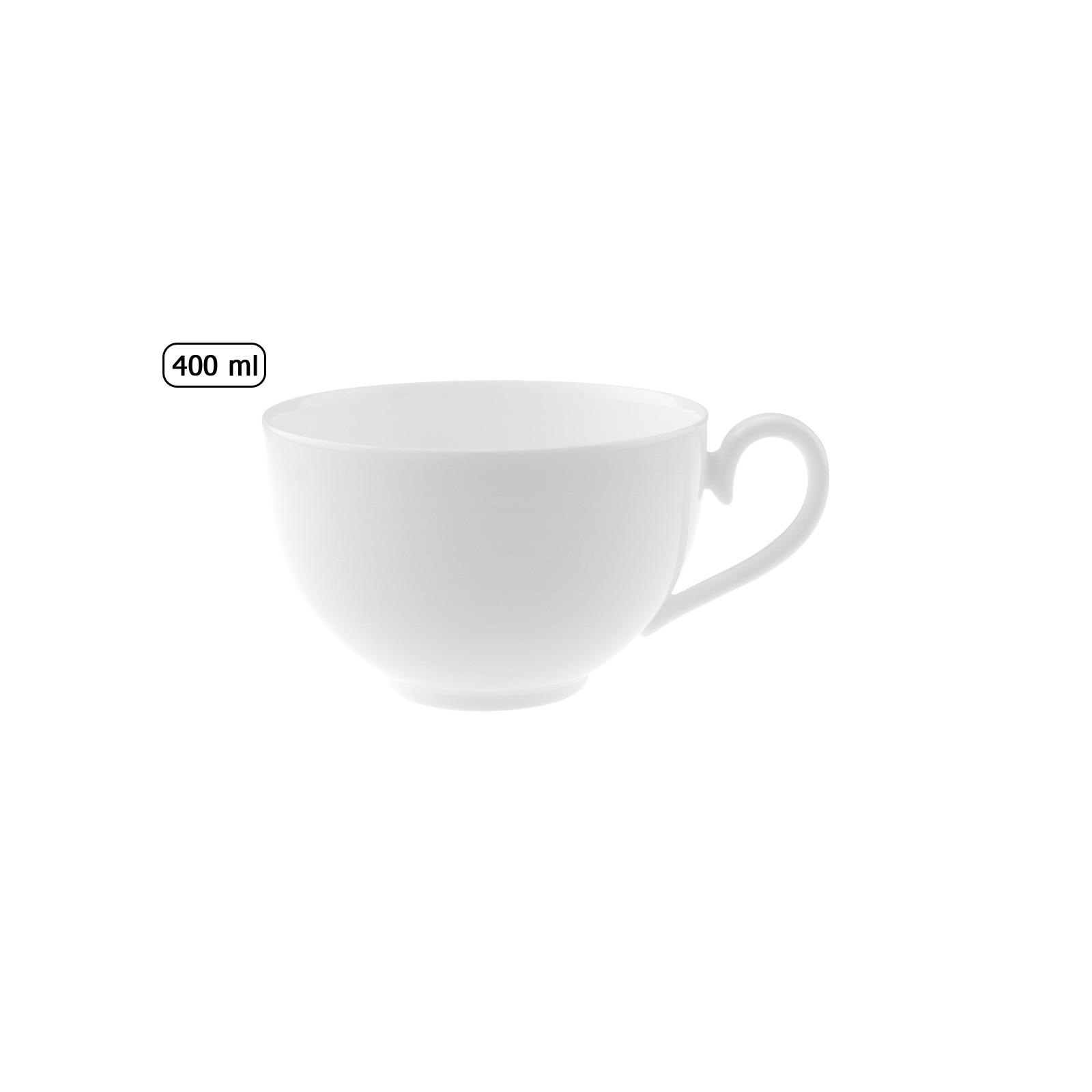 CAFÉ AU LAIT Royal weiß 400 ml 6er Set - Weiß, Keramik (0.4L) - Villeroy & Boch