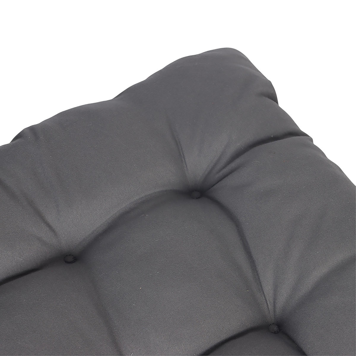 4XSTUHLKISSEN - Anthrazit, Kunststoff/Textil (40/40/5cm) - Relaxdays