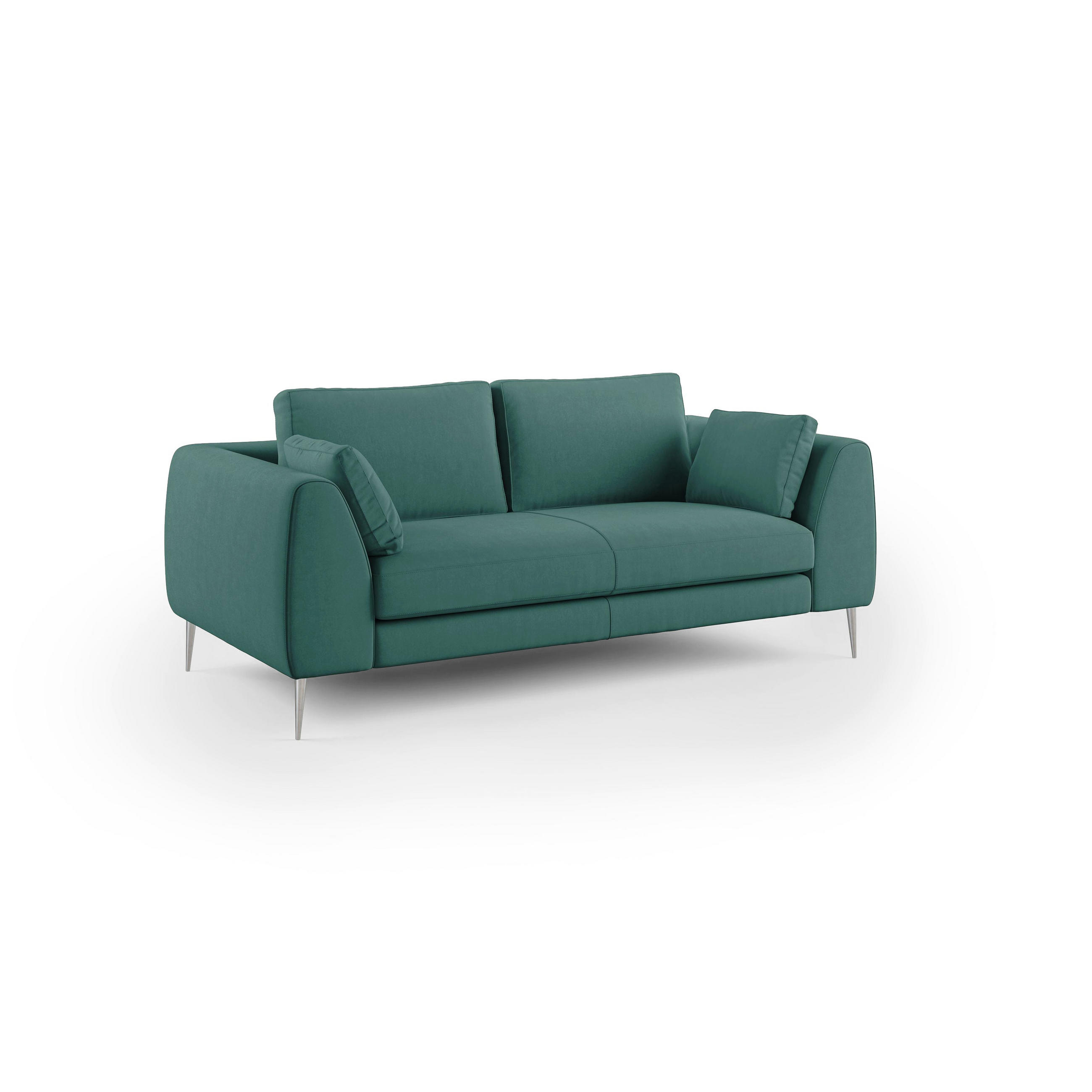 LINEARSOFA Plano - Petrol, Textil (196/86/102cm) - Divani.store