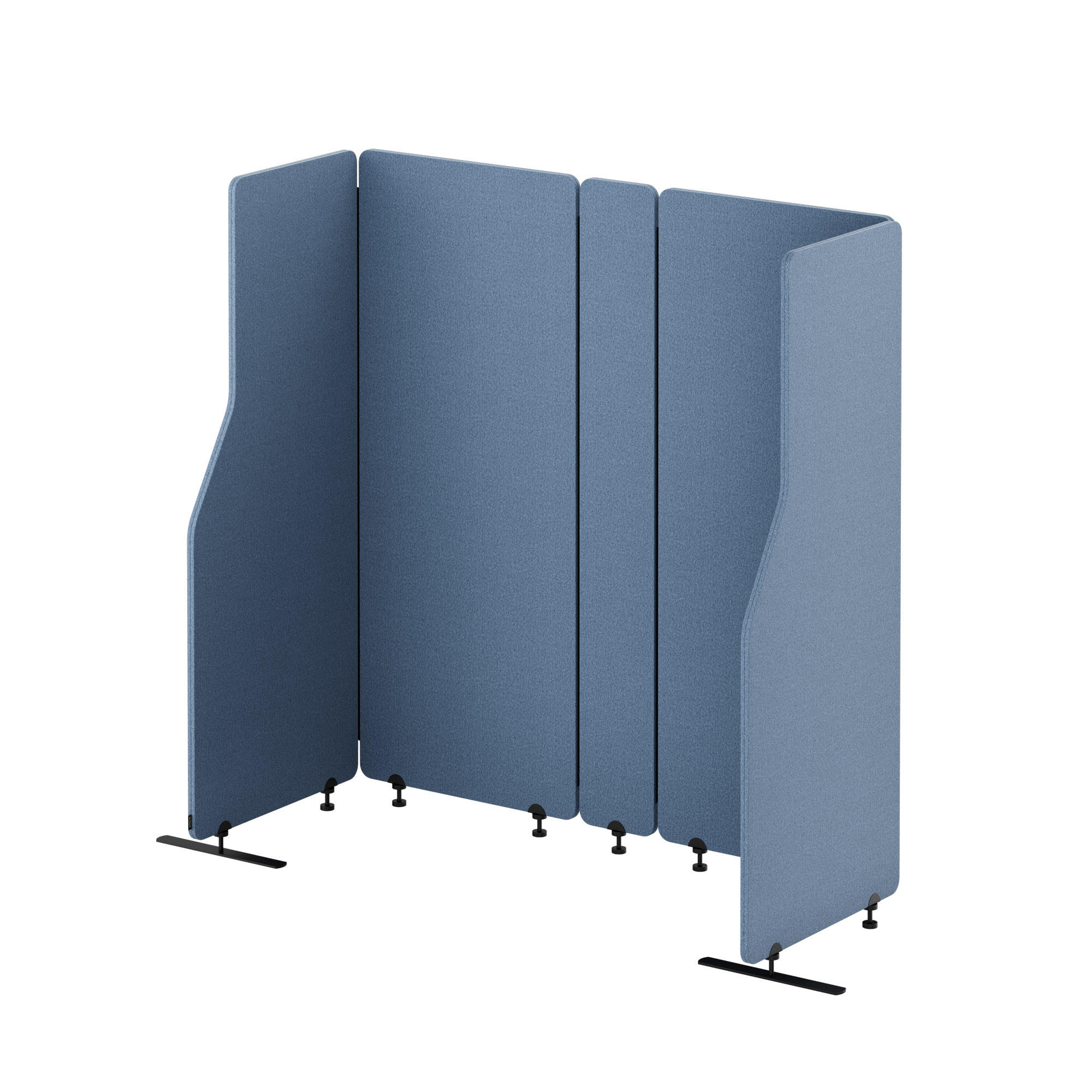 AKUSTIKSCHUTZWAND SADIE - Blau, Metall (260/145/2cm) - Jan Nowak