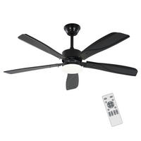 DECKENVENTILATOR BRILON Ⅲ 125/6/42 cm - Schwarz, Kunststoff (125/125/42cm) - Nettlife