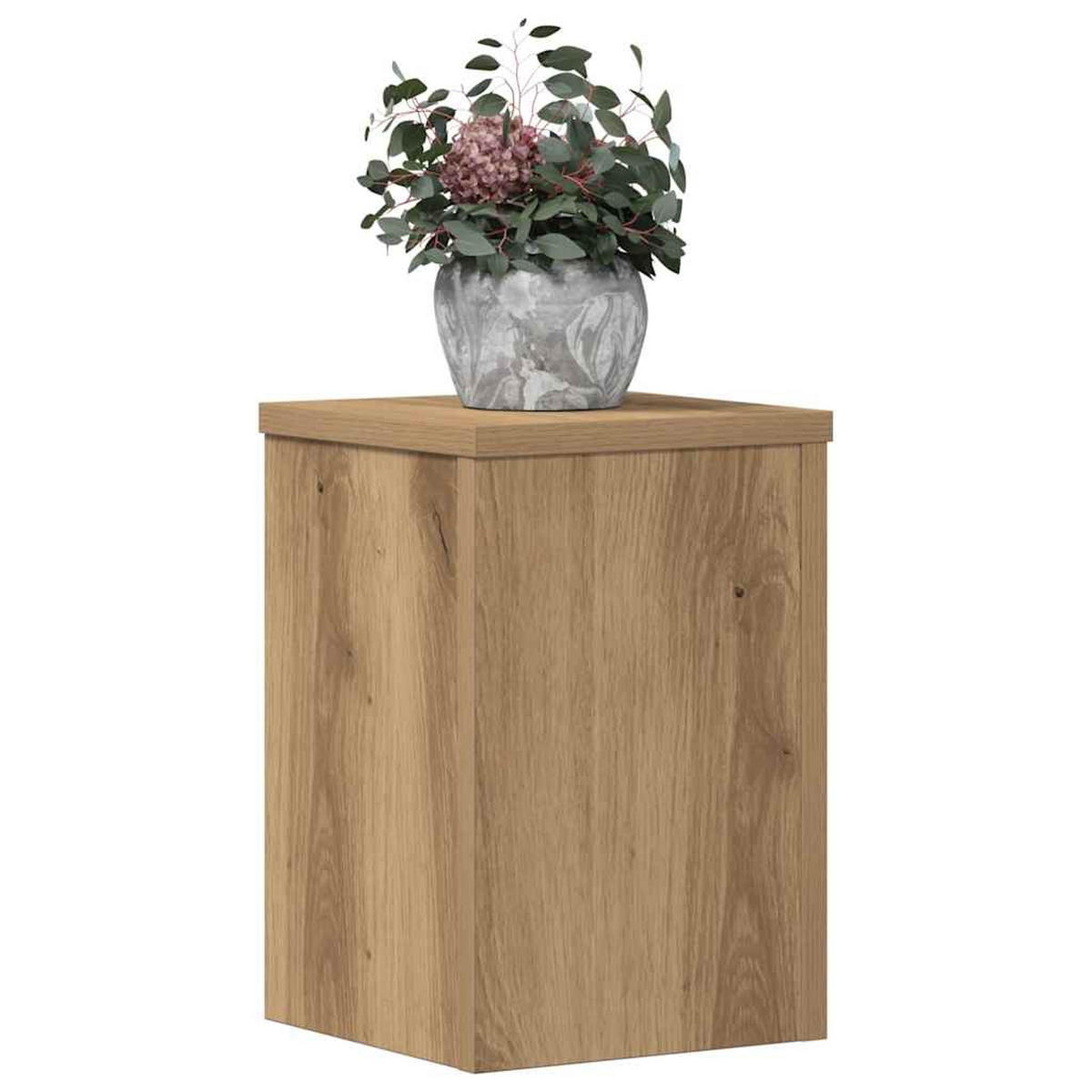 PFLANZENSTÄNDER 2er Set Artisan-Eiche 20/20/30 Cm Holzwerkstoff - Braun, Holzwerkstoff (20/30/20cm) - vidaXL
