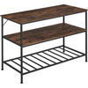 KÜCHENREGAL Akeley, 120 x 60 x 90, 5 cm, Industrial Holz dunkel, rustikal - Rostfarben, Holzwerkstoff (60/90.5/120cm) - tectake