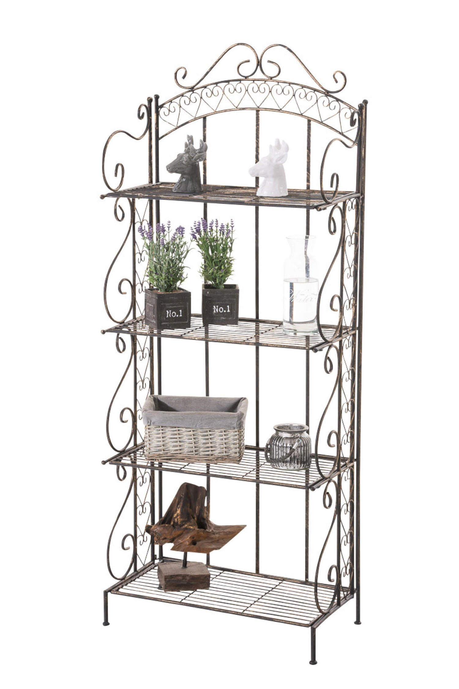 TPFGarden Standregal Dunkelbraun 61x153x33 cm