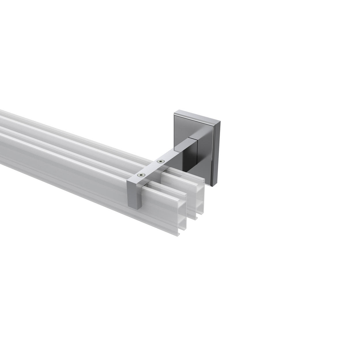 TRÄGER FÜR GARDINENSTANGEN INNENLAUF 14x35 mm, Smartline 2-läufig, Chrom - Chromfarben, Metall (10/6.5/4.5cm) - INTERDECO