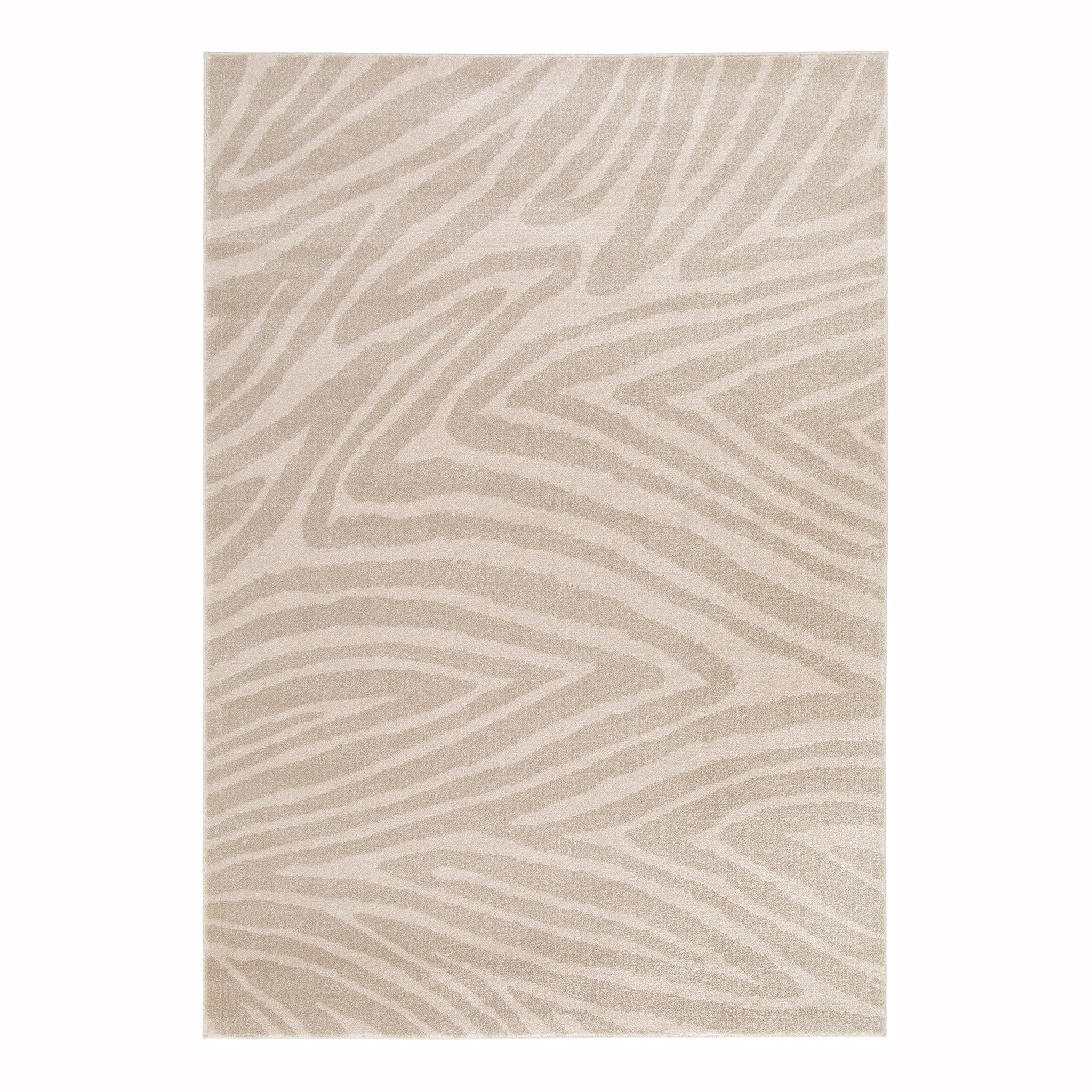 TEPPICH, Superweicher im Zebra-Look beige - Beige, Textil (120/170cm) - AFK Living