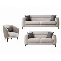 SITZGARNITUR Acapulco, Beige Stellvariante 3+2+1 - Beige, Holzwerkstoff/Kunststoff (237/87/98cm)