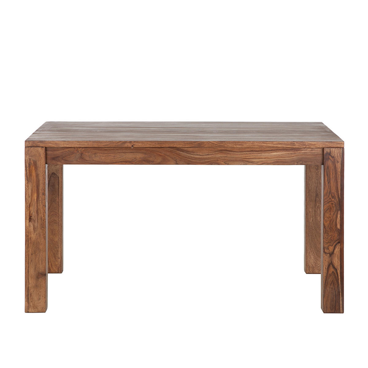 ESSTISCH - Sheesham massiv - gewachst - Sheeshamfarben, Holz (90/140/76cm) - home24