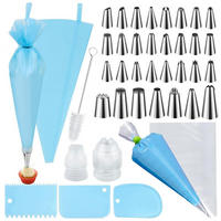 SPRITZBEUTEL Set 48-teilig mit 31 Tüllen - Weiß, Kunststoff (20.2/3/33.5cm)