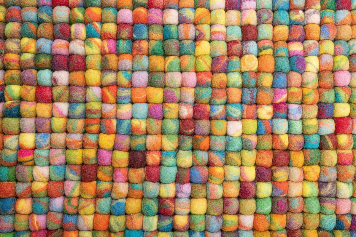 FILZTEPPICH Felty 70x140 cm - Multicolor, Textil (70/140cm) - THEKO