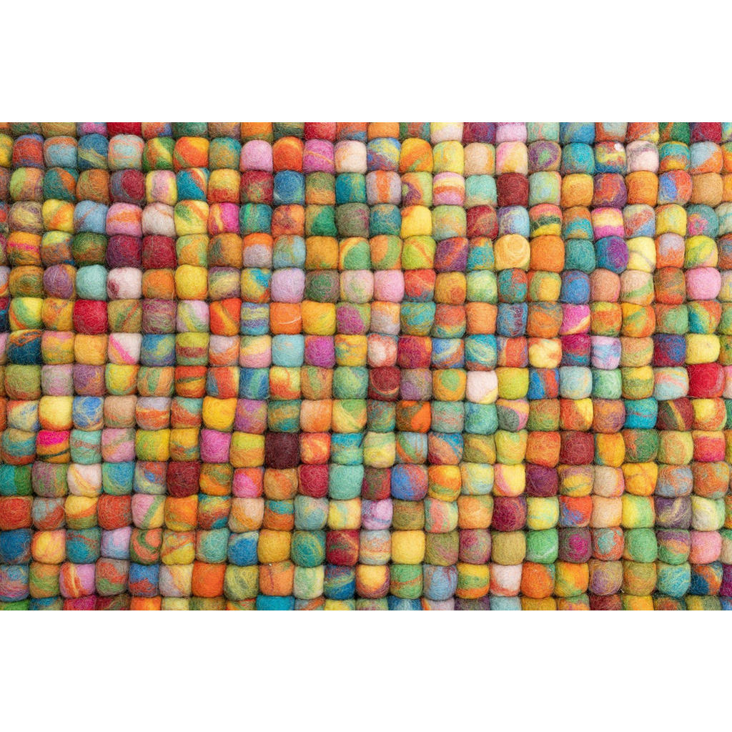 Thumbnail - Theko Filzteppich, Mehrfarbig, Textil, Abstrakt, Rechteckig, 90x160 cm, für Fußbodenheizung geeignet, Teppiche & Böden, ...