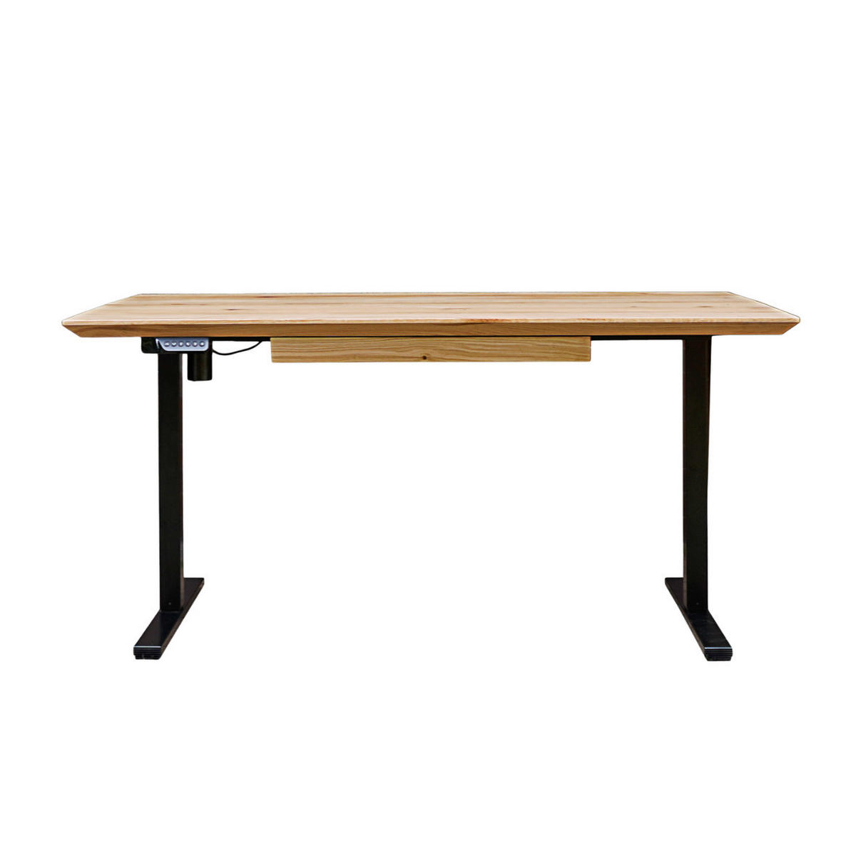 SCHREIBTISCH Höhenverstellbarer aus Holz COLIN - Eichefarben, Holz (80/150/75cm) - Rawood Furniture