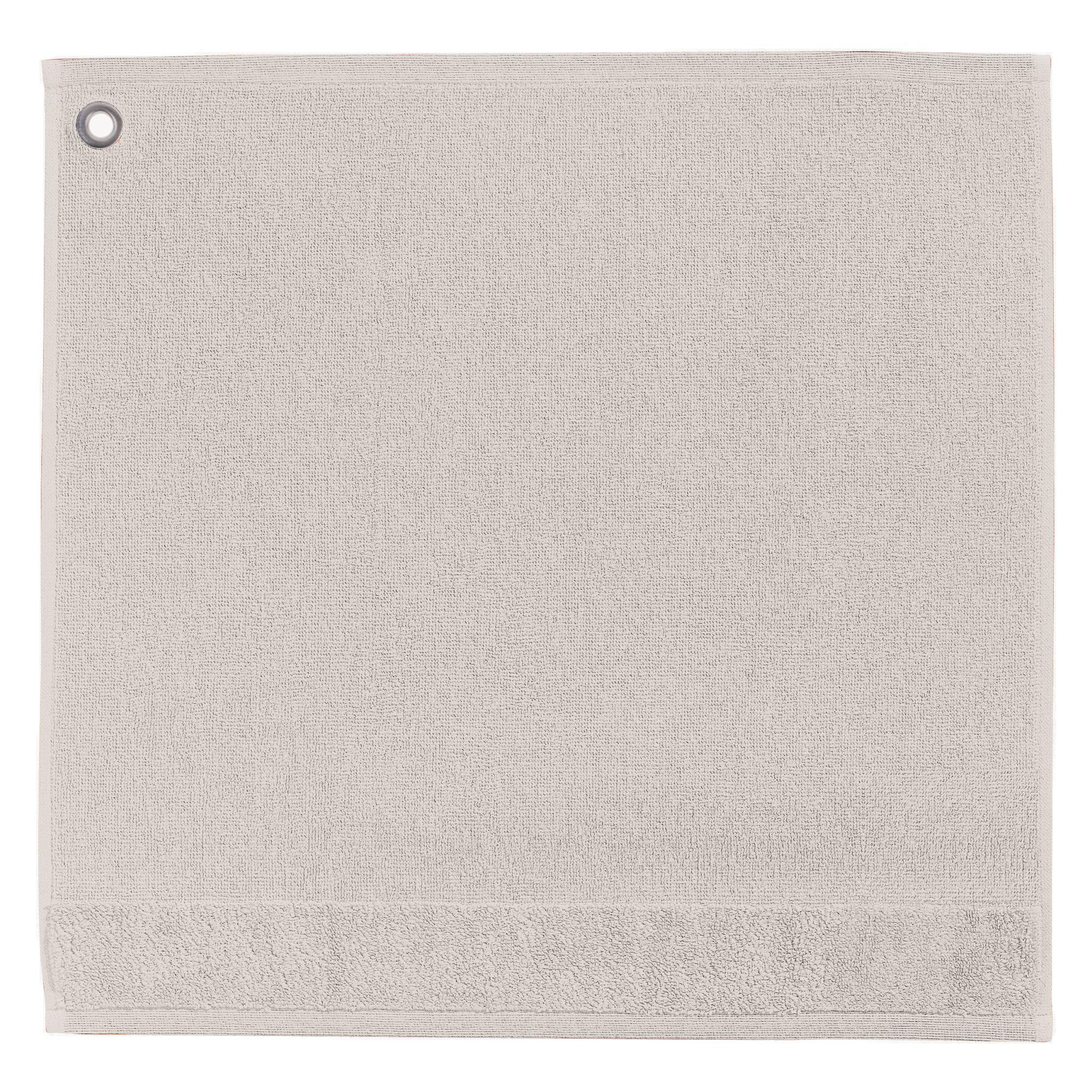 HANDTUCH MIT ÖSE Curl leinen 50 x 50 cm - Creme, Textil (50/50cm) - Winkler