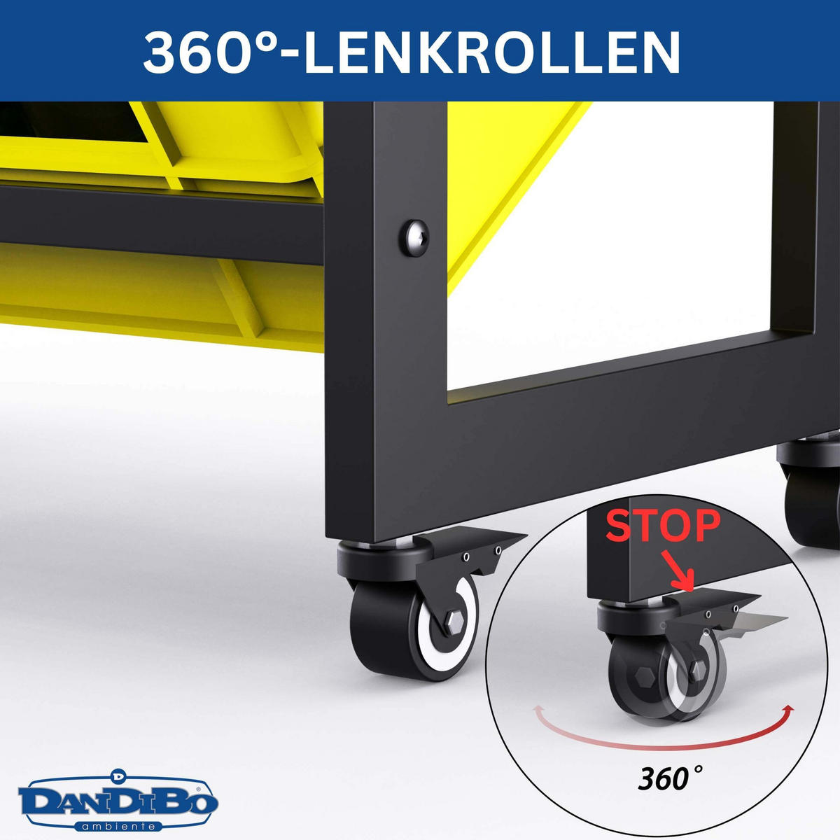 GETRÄNKEKISTENREGAL 6 Kisten mit Ablagefäche Rollen Haken Metall Schwarz - Schwarz, Metall (110/119/32cm) - DanDiBo