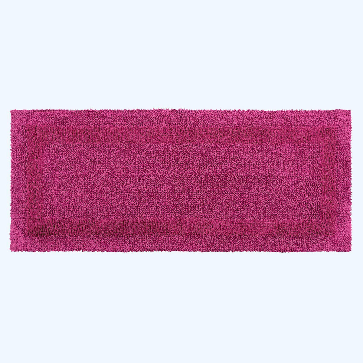 BADEMATTE 40/100 cm, 100% Baumwolle, wendbar - Magenta, Textil (40/100cm) - Homescapes