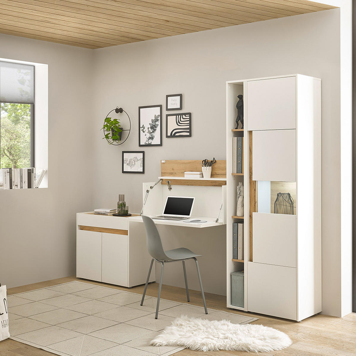 KOMMODE Crisp-61 - Weiß, Holzwerkstoff (80/70/40cm) - Lomado