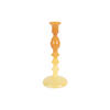 KERZENHALTER Grato Mecer Gelb 9/9/22.5 cm - Gelb, Glas (9/22.5/9cm) - Present Time