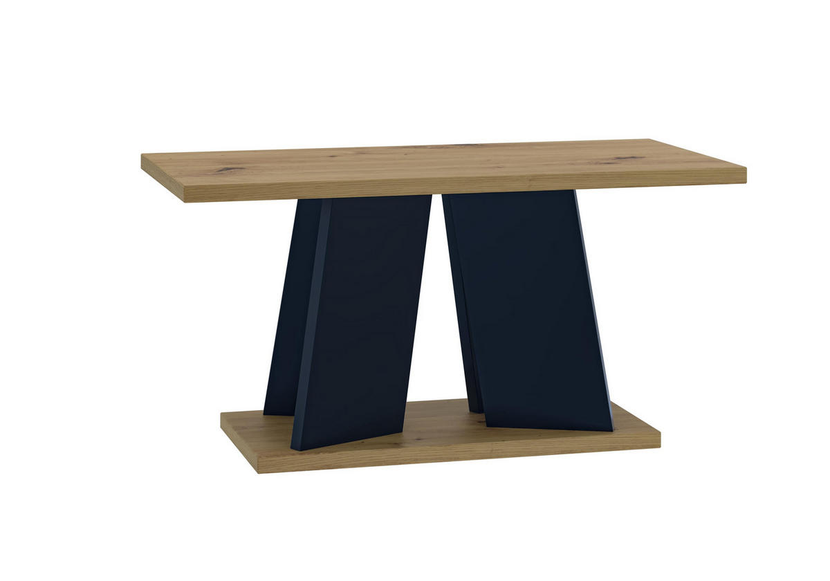 KAFFEETISCH 110x70x60 cm - Artisan Eiche Optik / Schwarz - UFOM - Eichefarben, Holzwerkstoff (110/70/60cm) - ALTDECOR