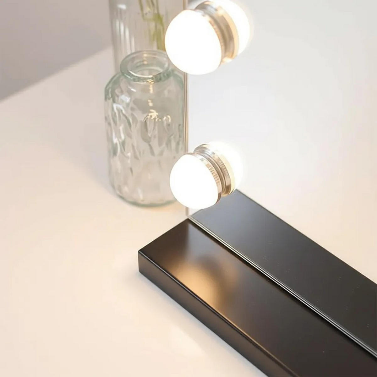 SPIEGEL Rea Led Hollywood Black - Schwarz, Glas (45/12/58cm) - REA