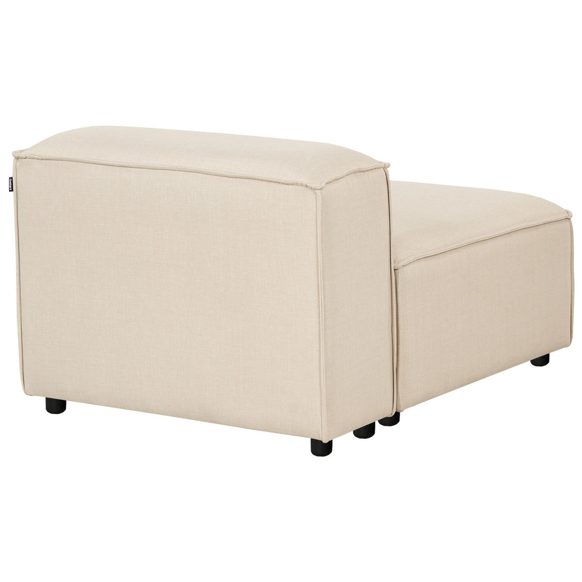 SESSELMODUL Stoff Beige Ardal - Beige/Schwarz, Textil (88/68/120cm) - Beliani