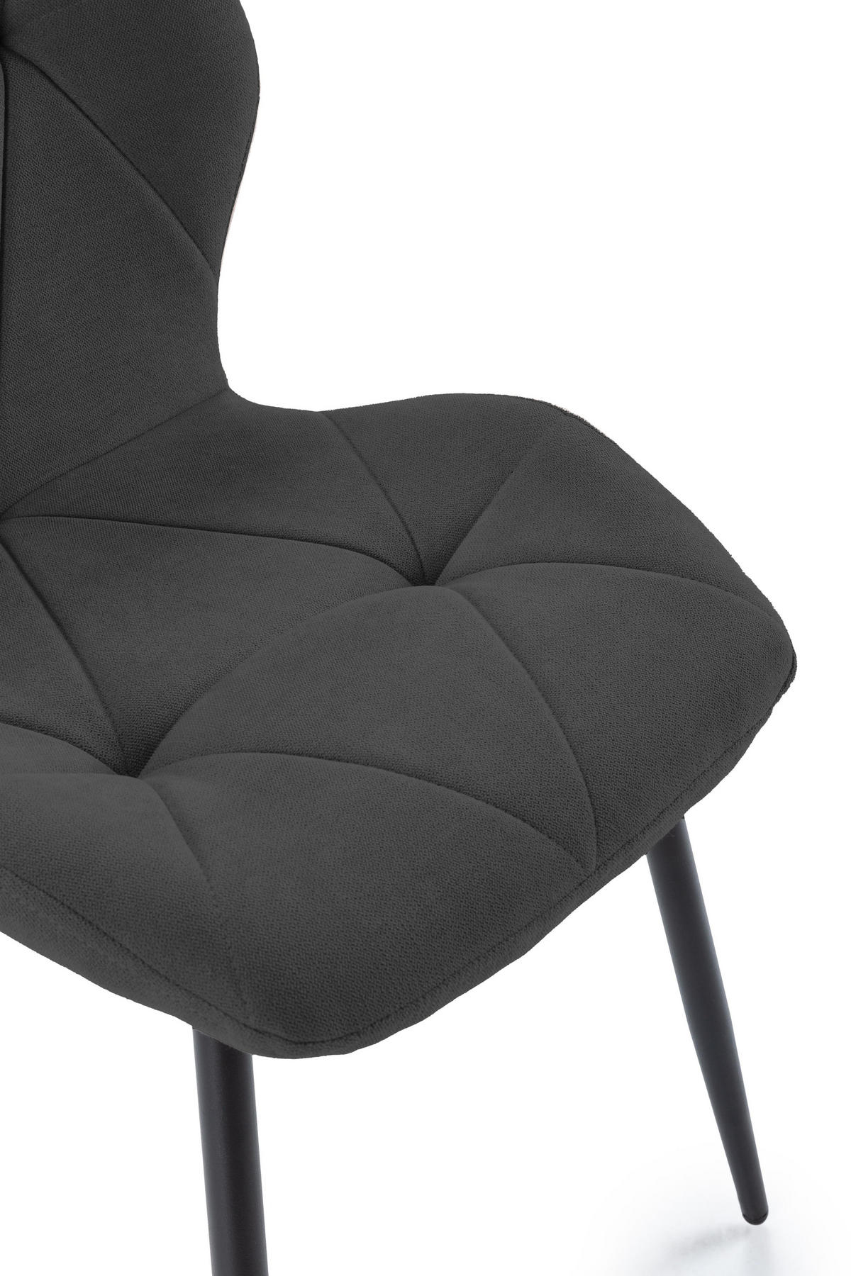 ESSZIMMERSTUHL Luna Schwarz 47/57/48 cm 4er-Set - Schwarz, Textil (57/48/47cm) - Calicosy