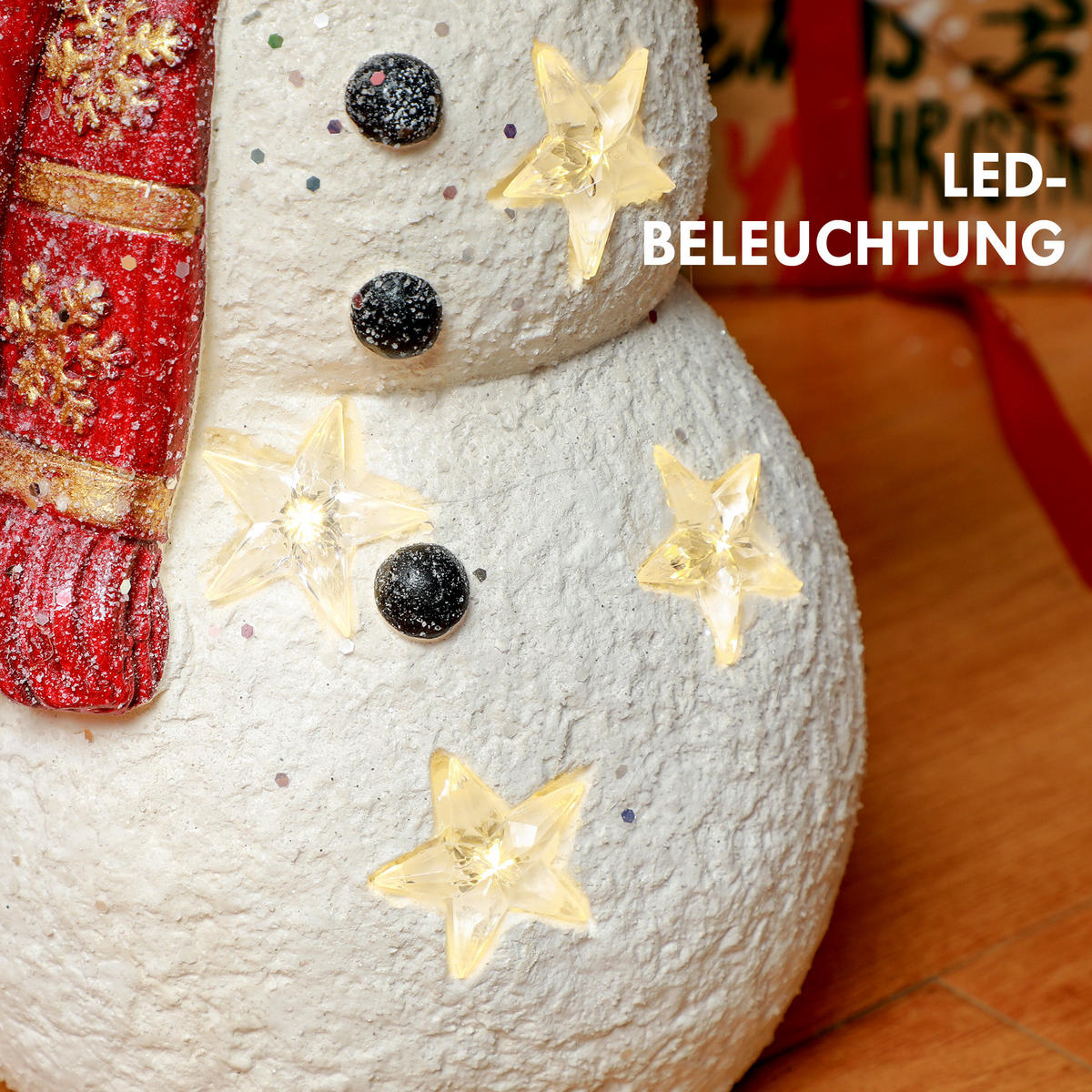 WEIHNACHTSFIGUR - Rot/Weiß, Kunststoff (15.5/38/25cm) - HOMCOM