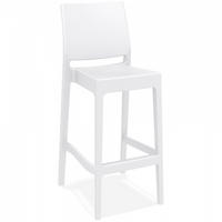 BARHOCKER Weiß 51x107x41cm - Weiß, Kunststoff (51/107/41cm) - AlterEgo