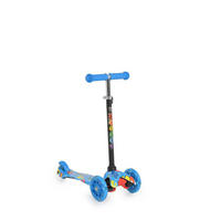 KINDERROLLER Fidget blau höhenverstellbar, PU-Räder, Wasserdruck, ABEC-7 - Blau, Metall (54/23/72cm) - Moni