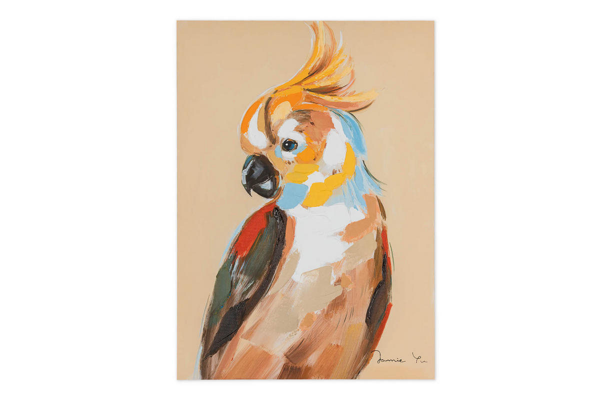 RUČNE MAĽOVANÝ AKRYLOVÝ OBRAZ 50/70 cm, viacfarebný, figurálny motív - viacfarebná, drevo/textil (50/70cm) - KUNSTLOFT