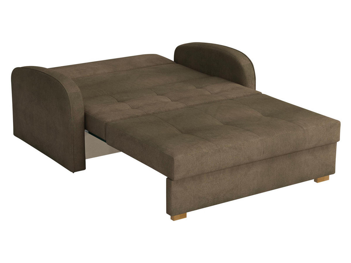SCHLAFSOFA Viva Gold II - Braun/Grau, Holz/Textil (133/85/98cm) - MIRJAN24