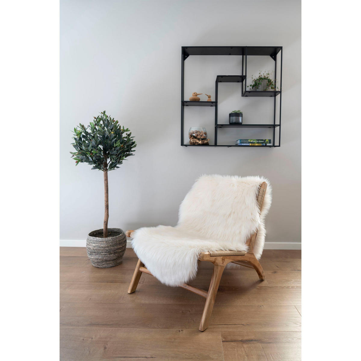KÜNSTLICHES Lammfell 180 x 60 cm Elfenbein - Weiß, Textil (60/180cm) - tinkaro