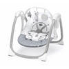 SCHAUKEL Wippe für Babys mit Spielzeugstange Midi | für 0-9 kg | Grau | 15 Melodien, 5 Naturgeräusche - Grau, Kunststoff (74/60/4cm) - Cam il Mondo del Bambino S.p.A.
