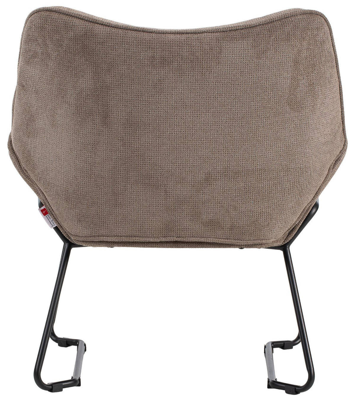 SESSEL Aliano - braun - Schwarz/Braun, Textil/Metall (67/76/73cm) - bene living