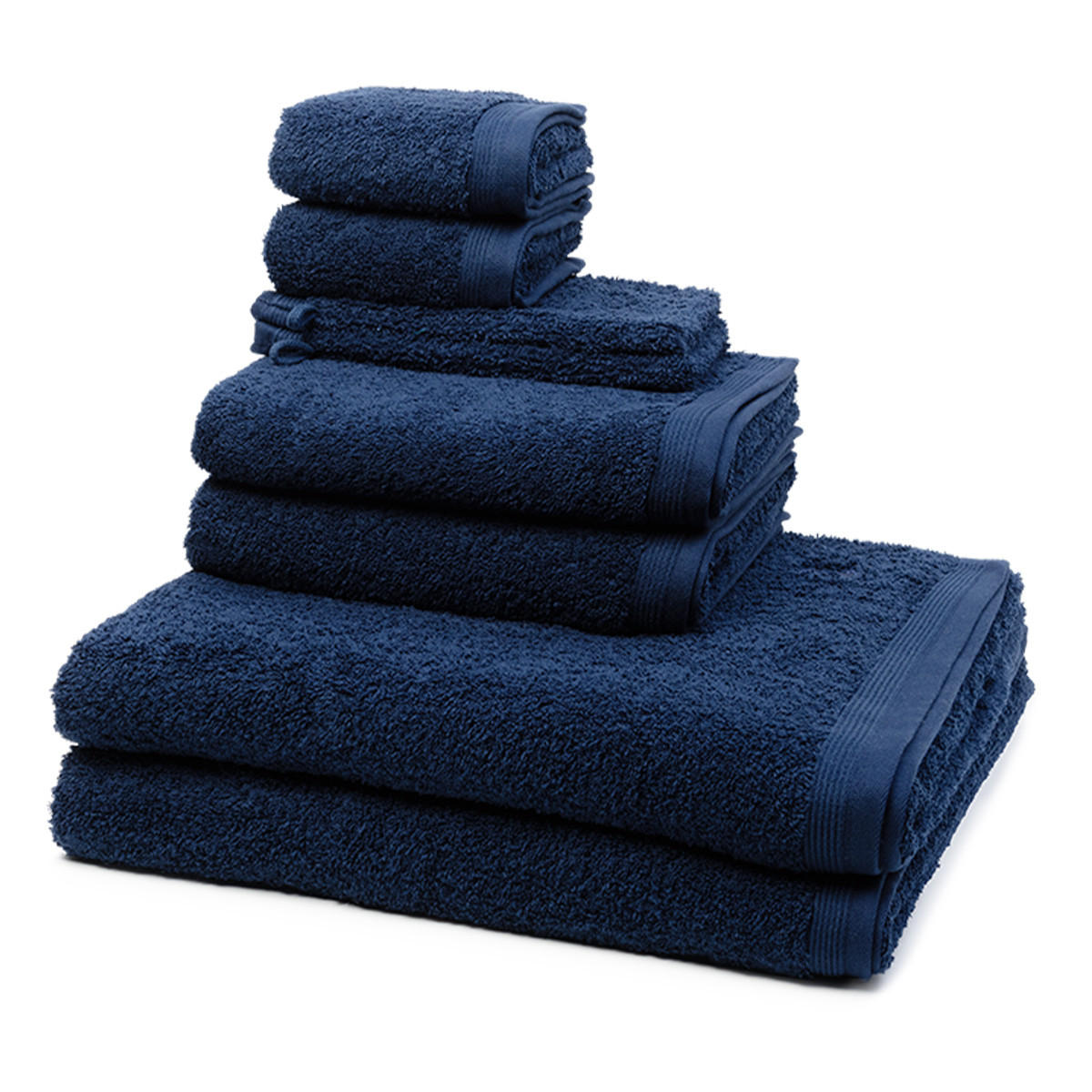 FROTTIERSET Superwuschel 8-teilig - Dunkelblau, Textil (50/100cm) - MÖVE