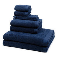 FROTTIERSET Superwuschel 8-teilig - Dunkelblau, Textil (50/100cm) - MÖVE