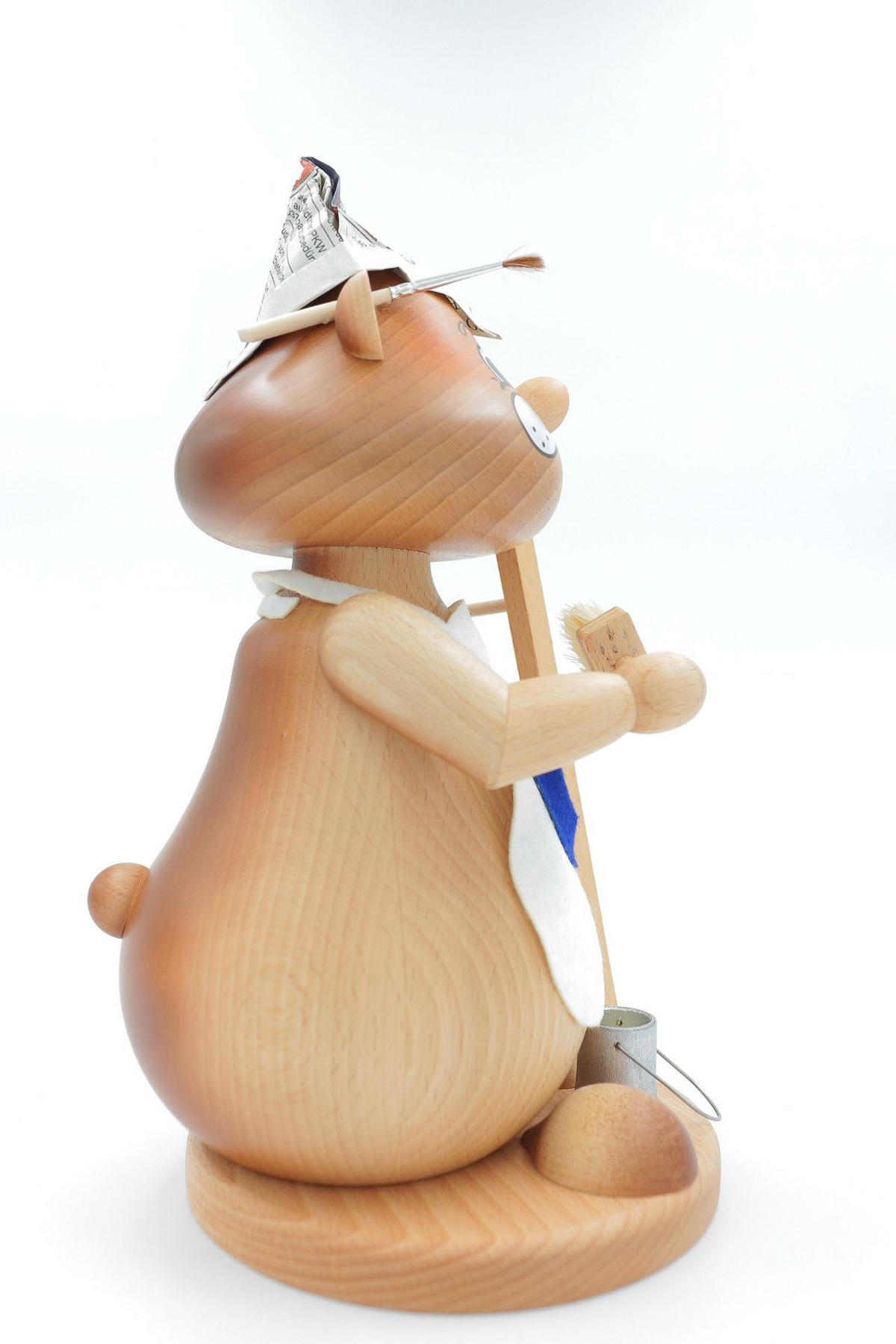 RAUCHFIGUR Hamster Maler 24 cm - Multicolor, Holz (15/1/0.1cm)