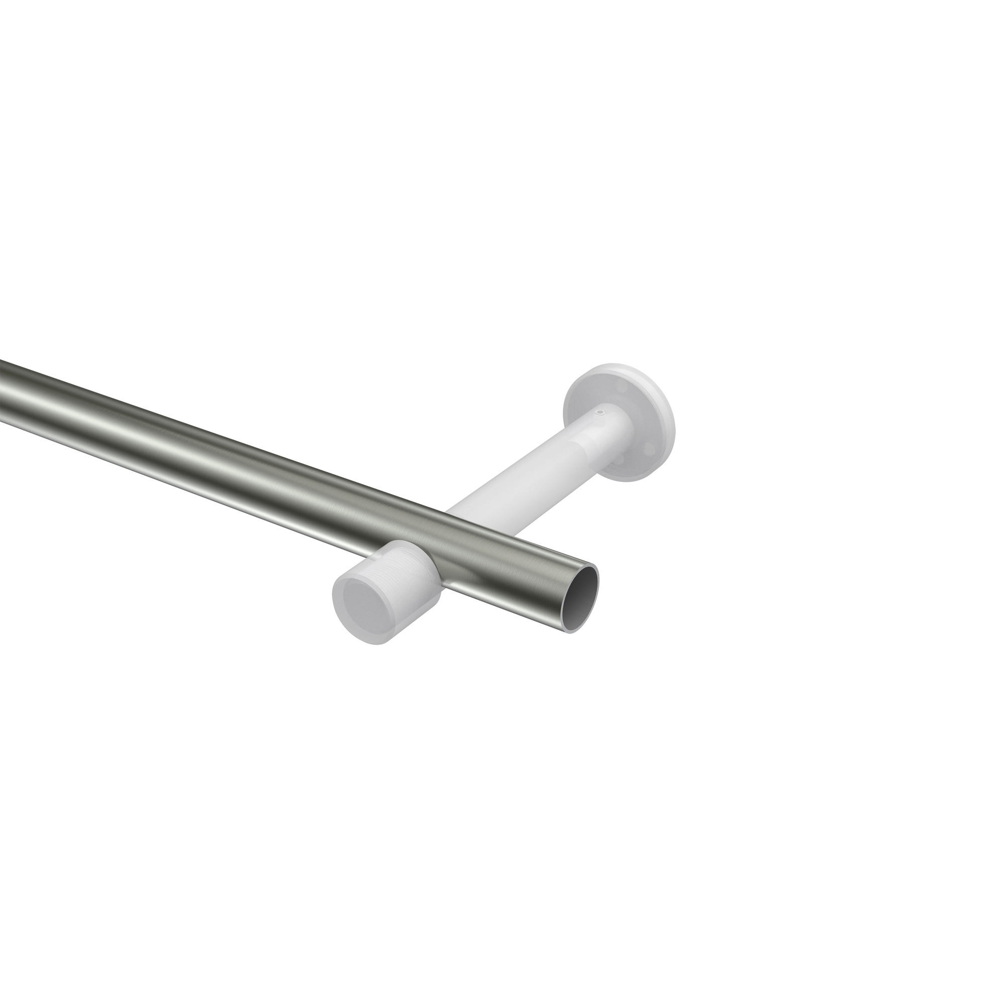 Thumbnail - Interdeco Gardinenstangen-Set, Edelstahl, Metall, 480 cm, Wohntextilien, Gardinen & Vorhänge, Gardinen-Stangen