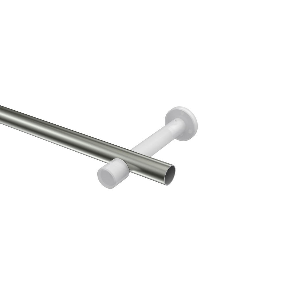 Thumbnail - Interdeco Gardinenstangen-Set, Edelstahl, Silber, Metall, 360 cm, Wohntextilien, Gardinen & Vorhänge, Gardinen-Stangen