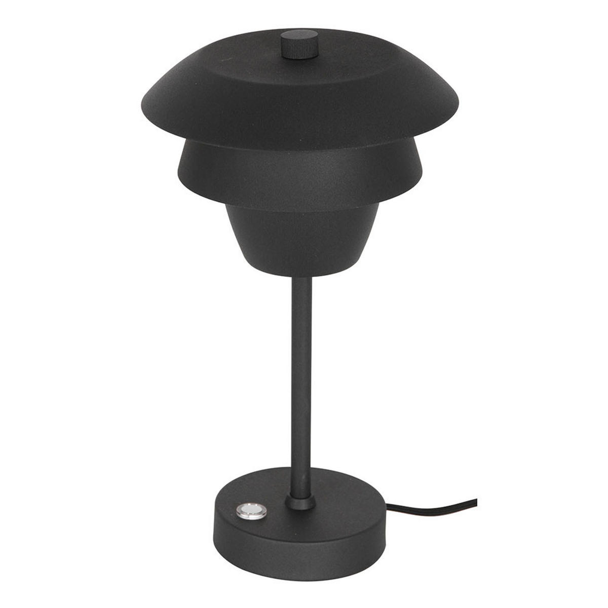 LED TISCHLEUCHTE Bordlampe Schwarz Metall - Schwarz, Metall (18/18/31cm)