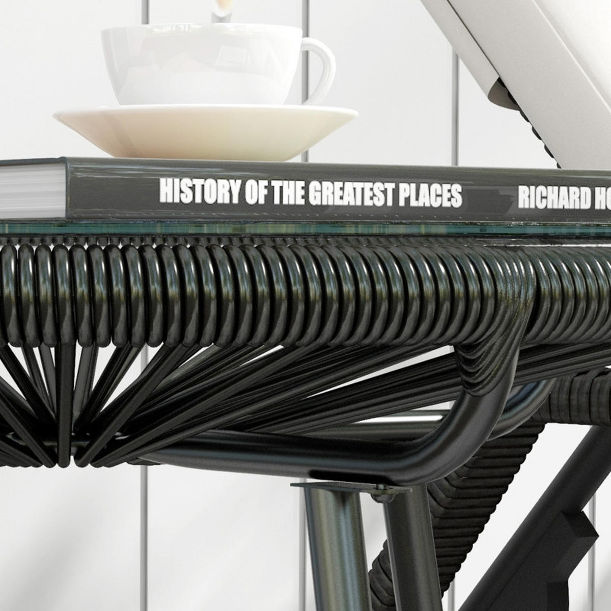 GARTEN BEISTELLTISCH Rund Schwarz - Schwarz, Metall (50/50/50cm) - ComfortXL