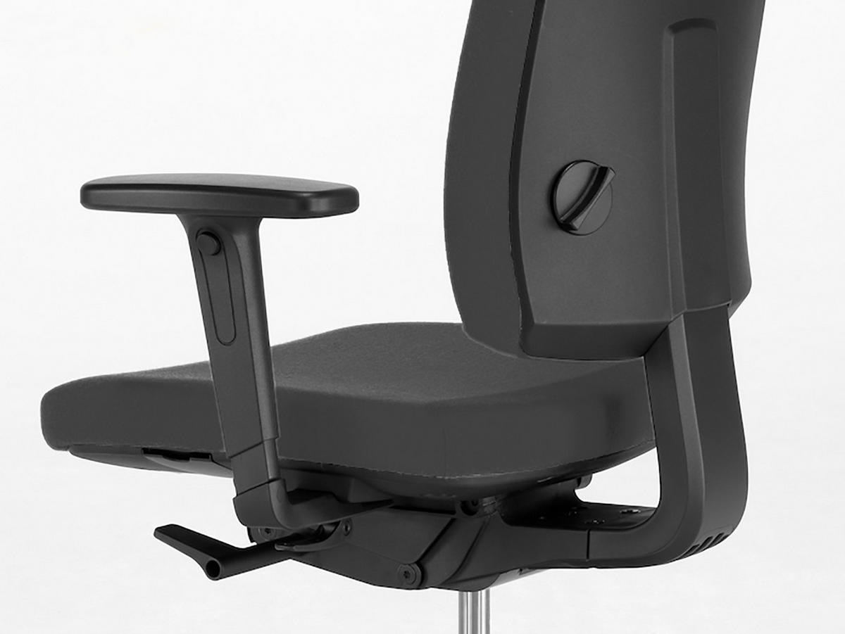 BÜROSTUHL höhenverstellbar drehbar, Polster Grau - Grau, Kunststoff/Textil (72/40/62cm) - Mauser Sitzkultur
