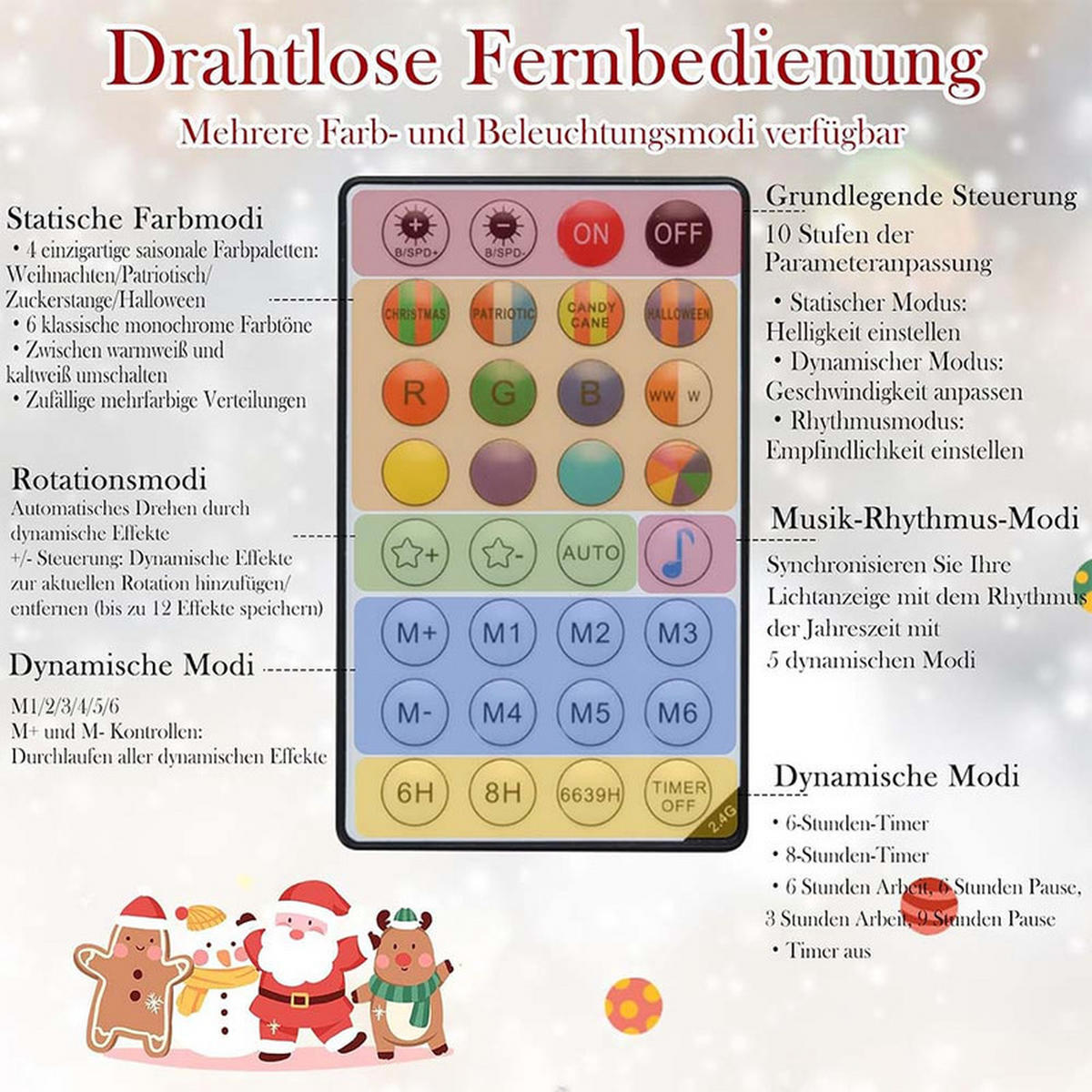 WEIHNACHTSBAUM mit 370 APP-gesteuerten RGB-Lichtern 180cm Grün - Grün, Metall (180cm) - COSTWAY