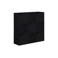 BÜCHERREGAL Schwarz 30/90/90 cm - Schwarz, Holzwerkstoff (90/90/30cm) - Mobili Rebecca
