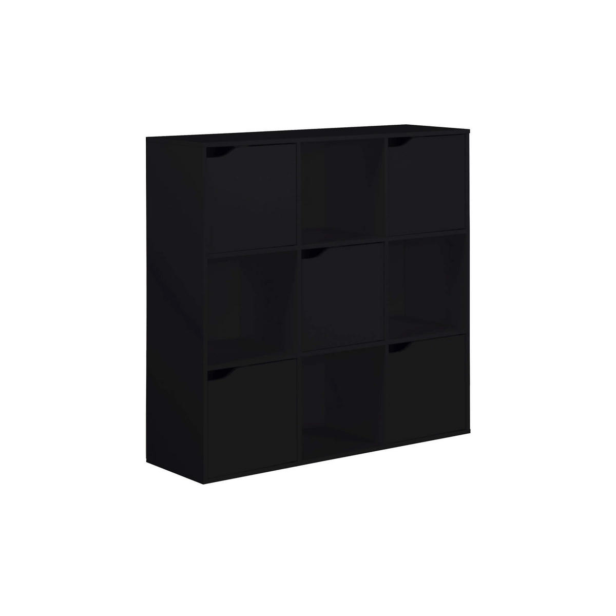 BÜCHERREGAL Schwarz 30/90/90 cm - Schwarz, Holzwerkstoff (90/90/30cm) - Mobili Rebecca