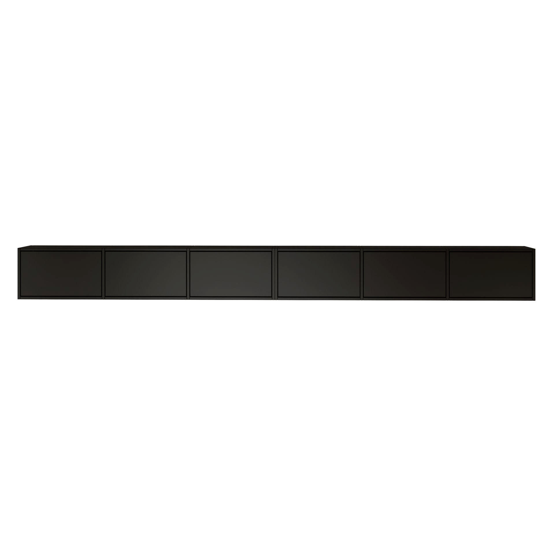 TV-LOWBOARD Framme hängend Schwarz 300/30/30 cm - Schwarz, Holzwerkstoff (300.2/30/30cm) - Selsey