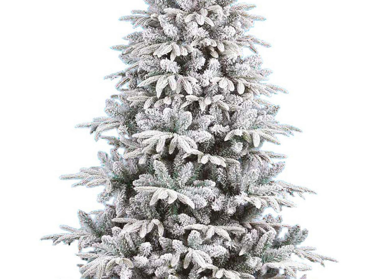 LAALU WEIHNACHTSBAUM künstlich weiss DELUXE Tanne Anita 150 cm mit Ständer - Weiß, Kunststoff (150cm) - LAALU