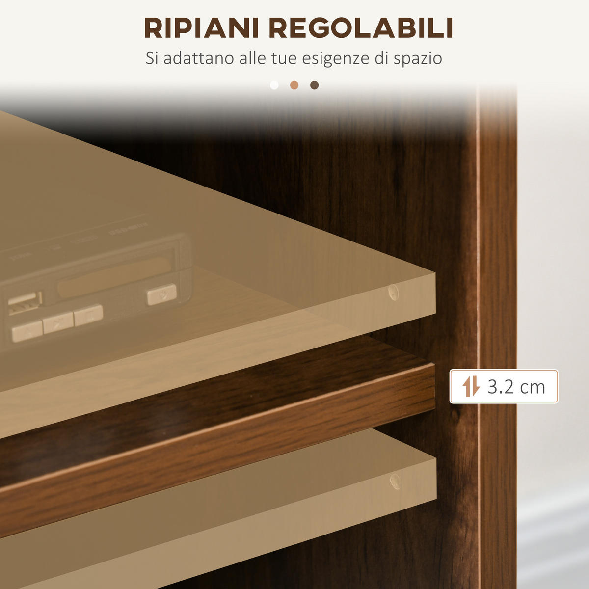 TV-MÖBEL Braun 1 Stück - Braun, Holzwerkstoff (150/56/40cm) - GiPP