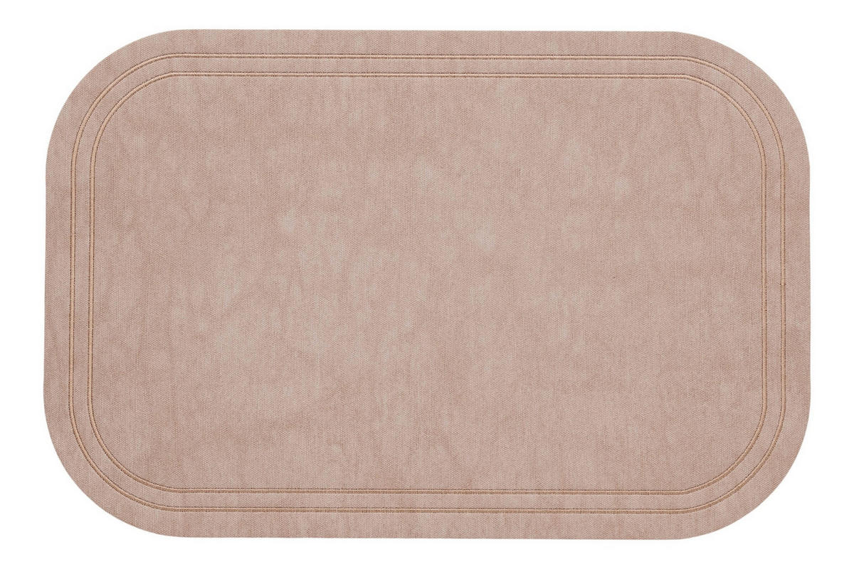 DEKORATIVES TISCHSET Ritera - Beige, Kunststoff (30/45/1cm) - home&you