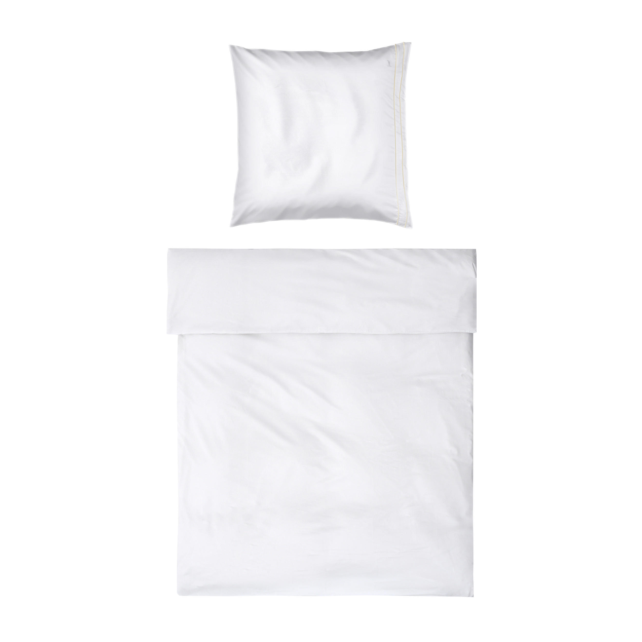 BETTWÄSCHE NOBLESSE - Creme/Weiß, Textil (155/220cm) - MÖVE