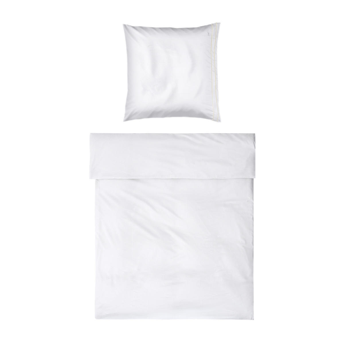 BETTWÄSCHE NOBLESSE - Creme/Weiß, Textil (155/220cm) - MÖVE